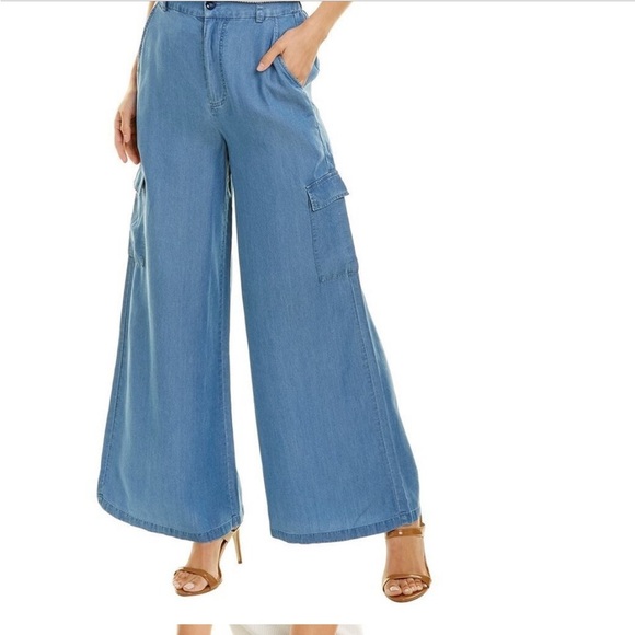 Walter Baker Blue Wide Leg Jeans - Picture 1 of 8